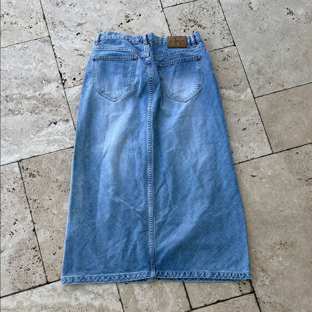 Calvin Klein Jeans Blue Maxi Skirt - Picture 6 of 12